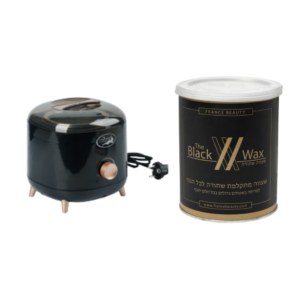 מבצע ! מחמם שעווה (דגם חדש) + שעווה אלסטו שחור | 800 גרם | פראנס ביוטי